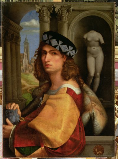 Porträt eines Gentlemans, 1512 von Domenico Capriolo